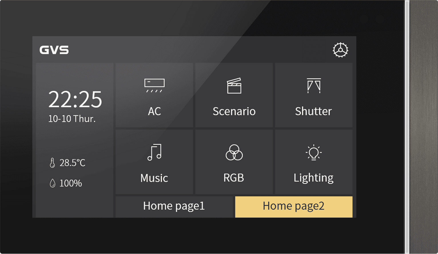 Touchpanel V50 Anthrazit Horizontal - CHTF-5.0/15.4.23 Bild 1
