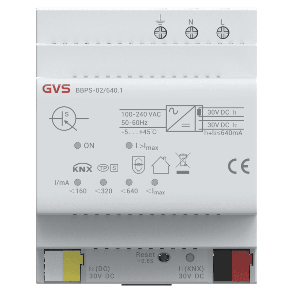 KNX Spannungsversorgung, 640mA, mit 30V Zusatzspannung – BBPS-02/640.1 Bild 1