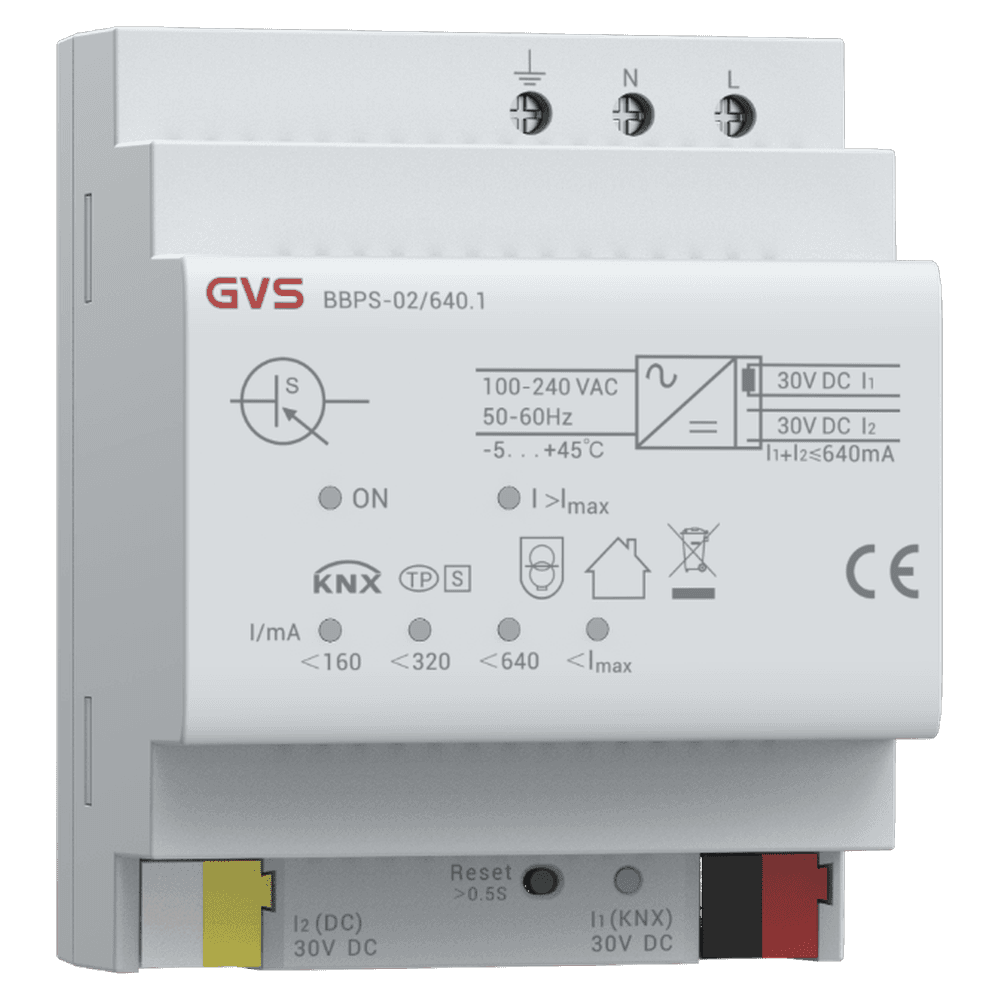 KNX Spannungsversorgung, 640mA, mit 30V Zusatzspannung – BBPS-02/640.1 Bild 2