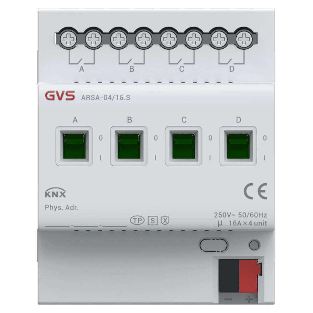 Schaltaktor, 4-fach, 16A, KNX Data Secure – ARSA-04/16.S Bild 1