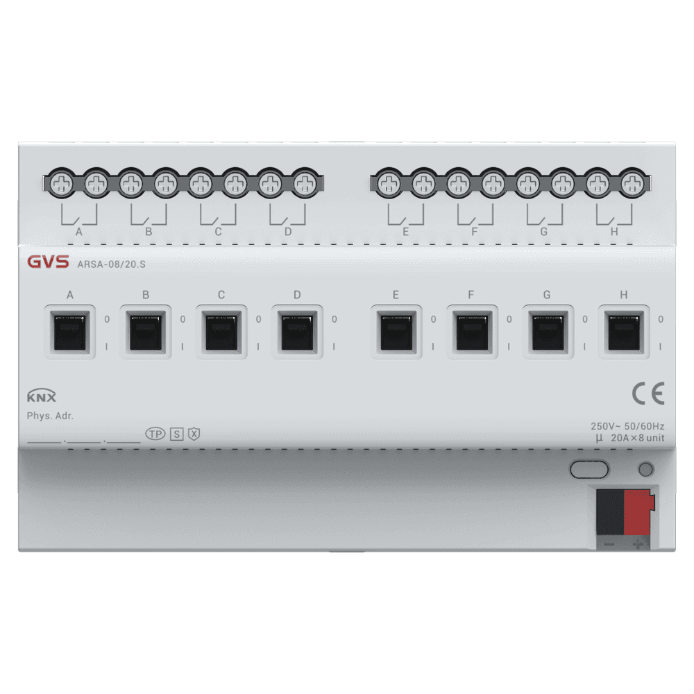 Schaltaktor, 8-fach, 20A, KNX Data Secure – ARSA-08/20.S Bild 1