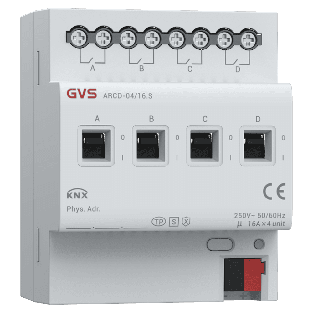 Schaltaktor, 4-fach, 16A, mit Strommessung, KNX Data Secure – ARCD-04/16.S Bild 2