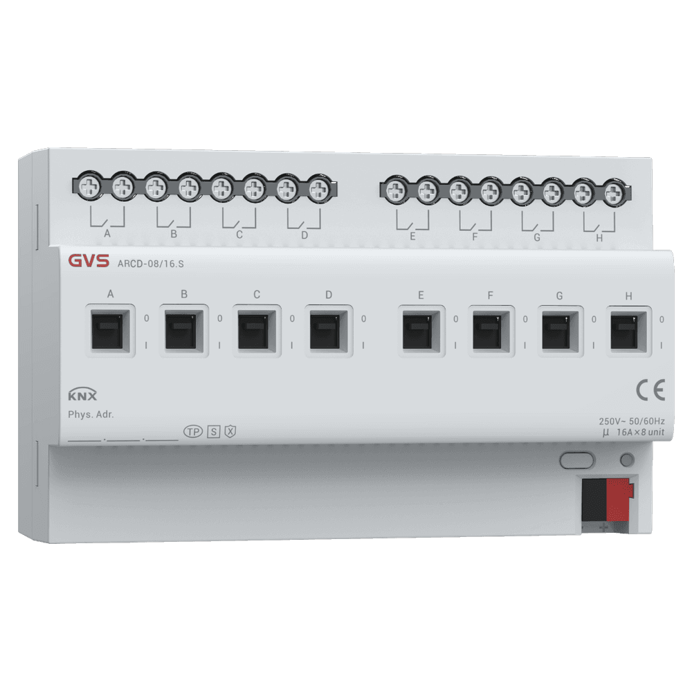 Schaltaktor, 8-fach, 16A, mit Strommessung, KNX Data Secure – ARCD-08/16.S Bild 2