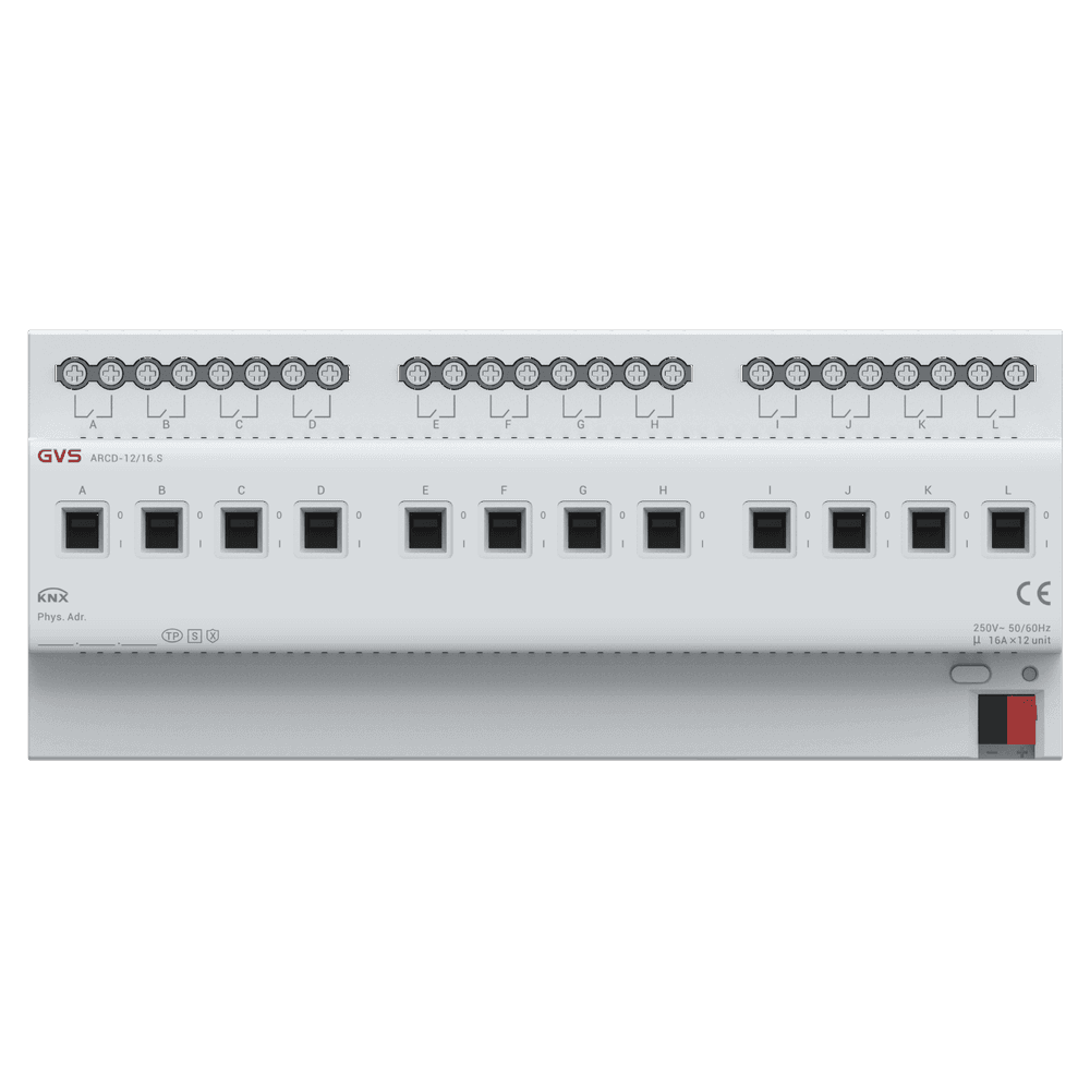 Schaltaktor, 12-fach, 16A, mit Strommessung, KNX Data Secure – ARCD-12/16.S Bild 1