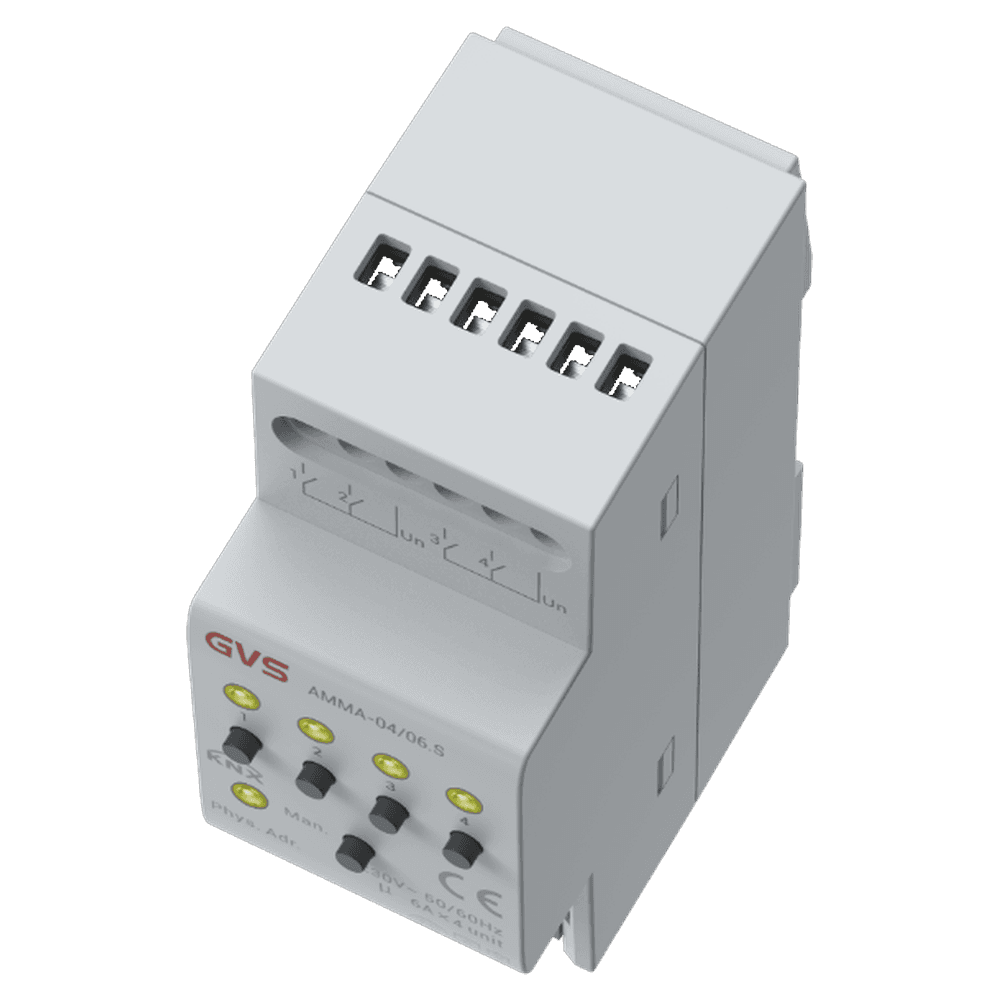 Multifunktionsaktor, 4-fach, 16A, Schalten, Jalousie, Heizung, KNX Data Secure – AMMA-04/06.S Bild 3