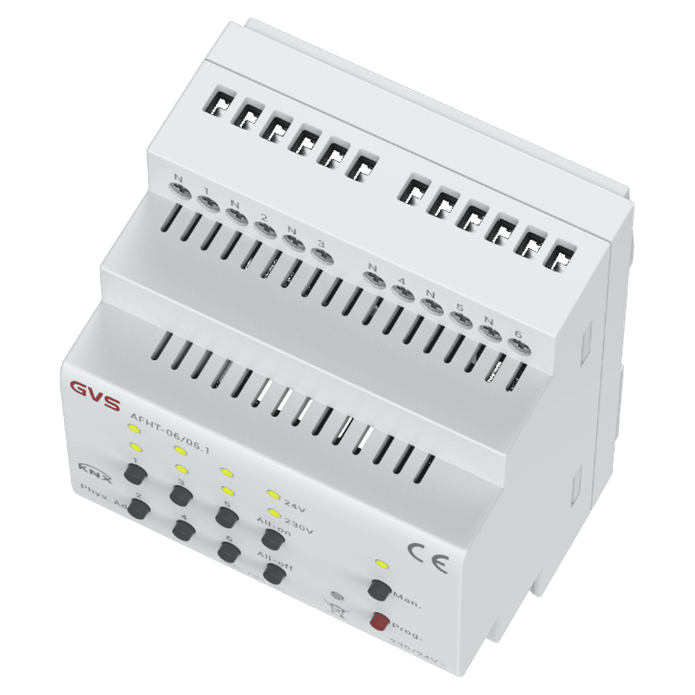 Heizungsaktor mit Triac, 6-fach, KNX Data Secure – AFHT-06/05.1 Bild 3