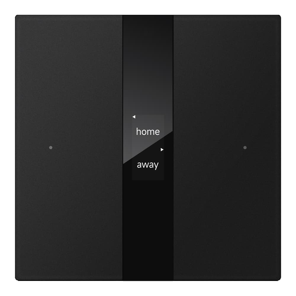 Tastsensor mit Display S-Serie, 1-fach, Schwarz, Normalglas, KNX Data Secure – CHPBD-02/12.1.11 Bild 1
