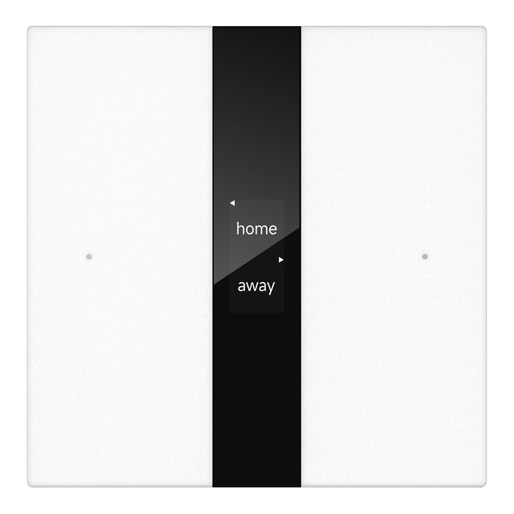 Tastsensor mit Display S-Serie, 1-fach, Weiß, Spiegelglas, KNX Data Secure – CHPBD-02/12.2.10 Bild 1