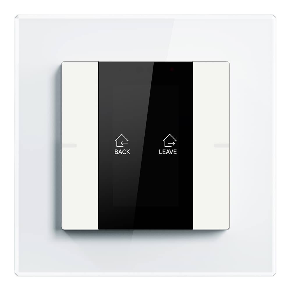 Multifunktions-Tastsensor mit Display ADVANCE PRO, 1-/3-fach, Weiß, schwarzes Display, KNX Data Secure – CHPBD-06/55.1.00 Bild 3