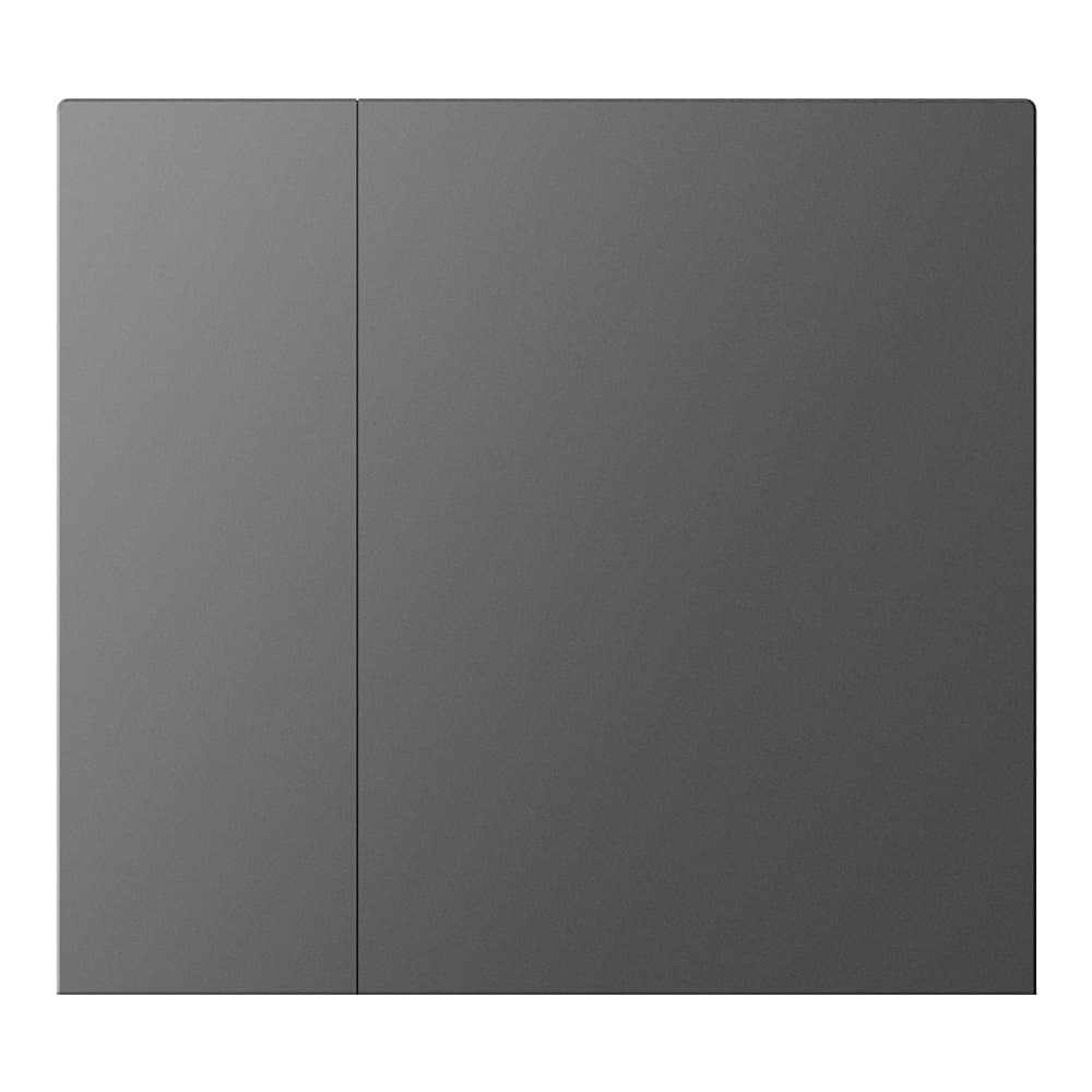 WALTZ Wippenset, für Tastsensor+, Aluminium Anthrazit, 1-fach, bei Gravur Text/Icon durchscheinend – CHKA-02/W.2.23 | Gravur optional, Art.-Nr. 503053440 separat bestellen Bild 1