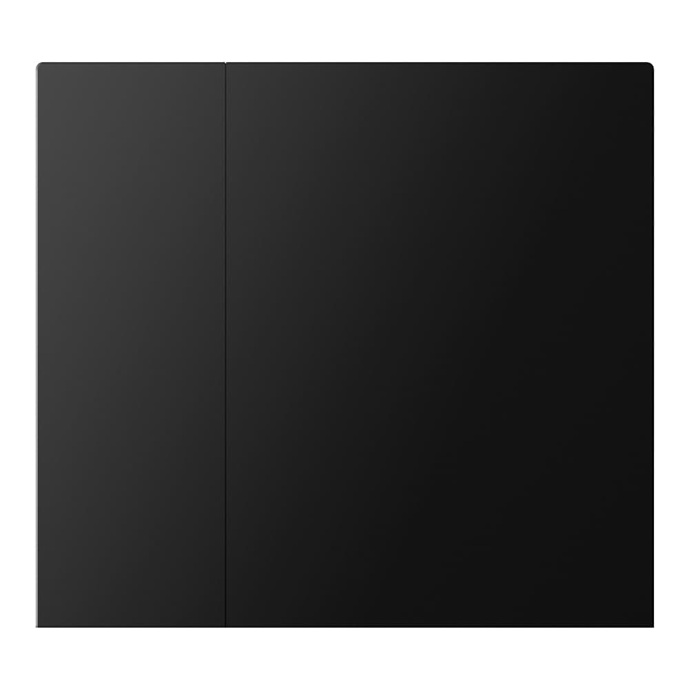WALTZ Wippenset, für Tastsensor+, Aluminium Schwarz, 1-fach, bei Gravur Text/Icon durchscheinend – CHKA-02/W.2.21 | Gravur optional, Art.-Nr. 503053440 separat bestellen Bild 1