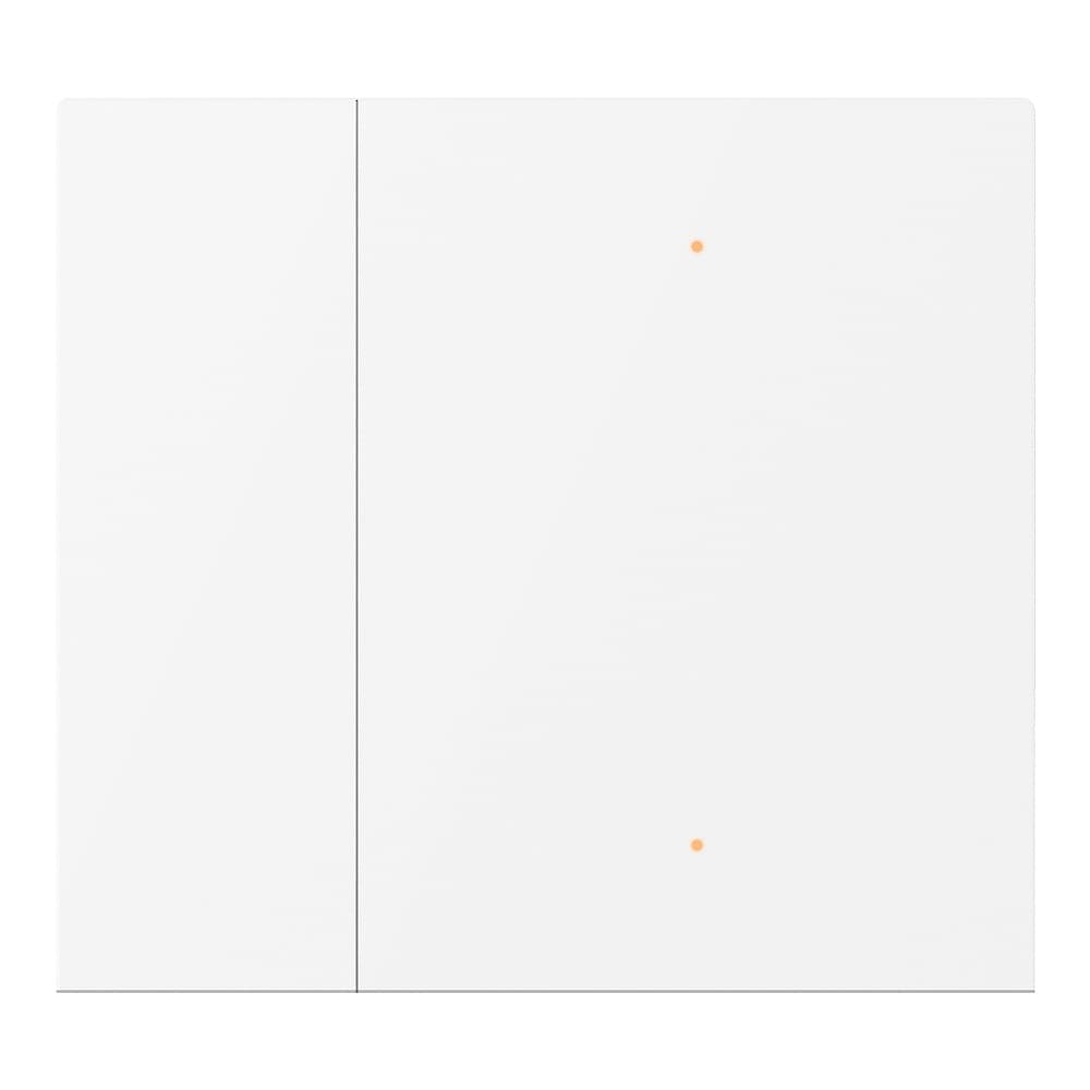 WALTZ Wippenset, für Tastsensor+, Aluminium Weiß, 1-fach, bei Gravur nur LED durchscheinend – CHKA-02/W.1.20 | Gravur optional, Art.-Nr. 503053440 separat bestellen Bild 1
