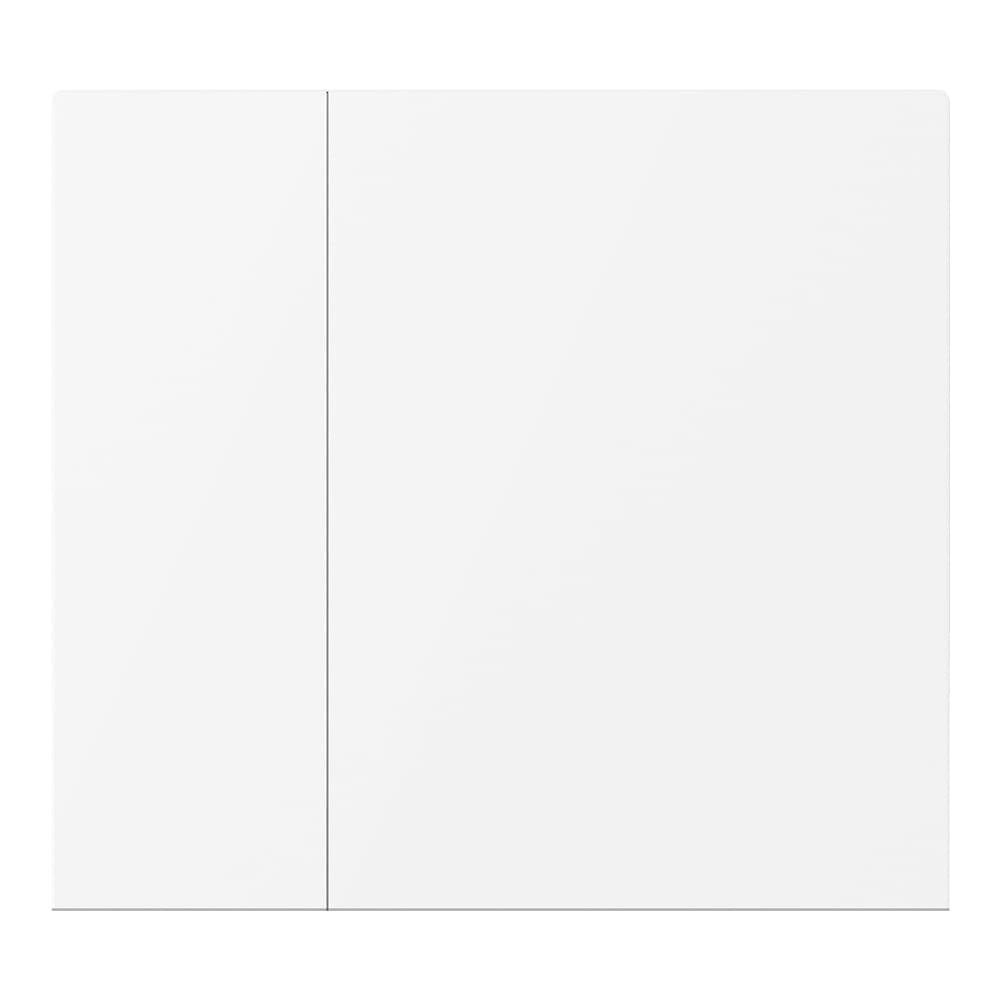 WALTZ Wippenset, für Tastsensor+, Aluminium Weiß, 1-fach, bei Gravur Text/Icon durchscheinend – CHKA-02/W.2.20 | Gravur optional, Art.-Nr. 503053440 separat bestellen Bild 1